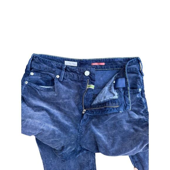 Anthropologie Pilcro 29 Vintage‎ Straight Corduroy Pants Jeans Blue Corduroy - Picture 3 of 13